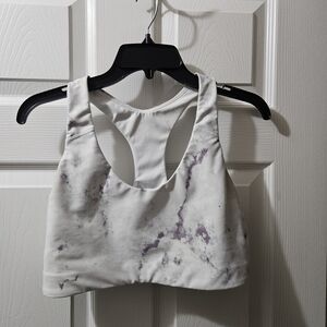 Old Navy White and Purple Women's Crop Top